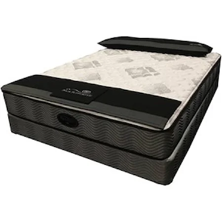 Queen Euro Top Pocketed Coil Mattress and Extra Sturdy Foundation